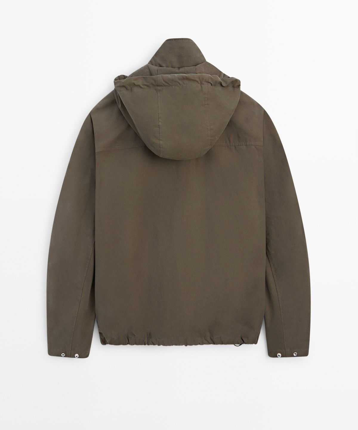 마시모두띠(MASSIMO DUTTI) 후드 퀼팅 쇼트 파카