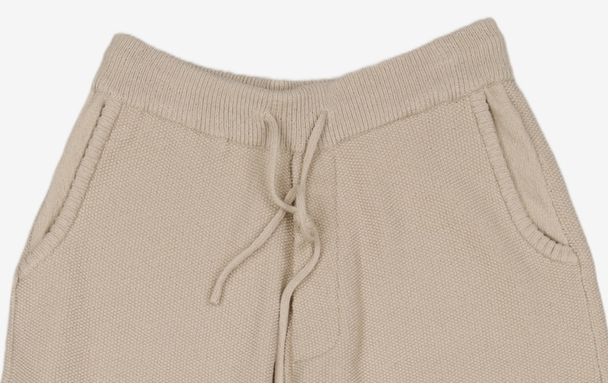 우마뭉(UMARMUNG) Organic cotton oval silhouette pants_Stone M