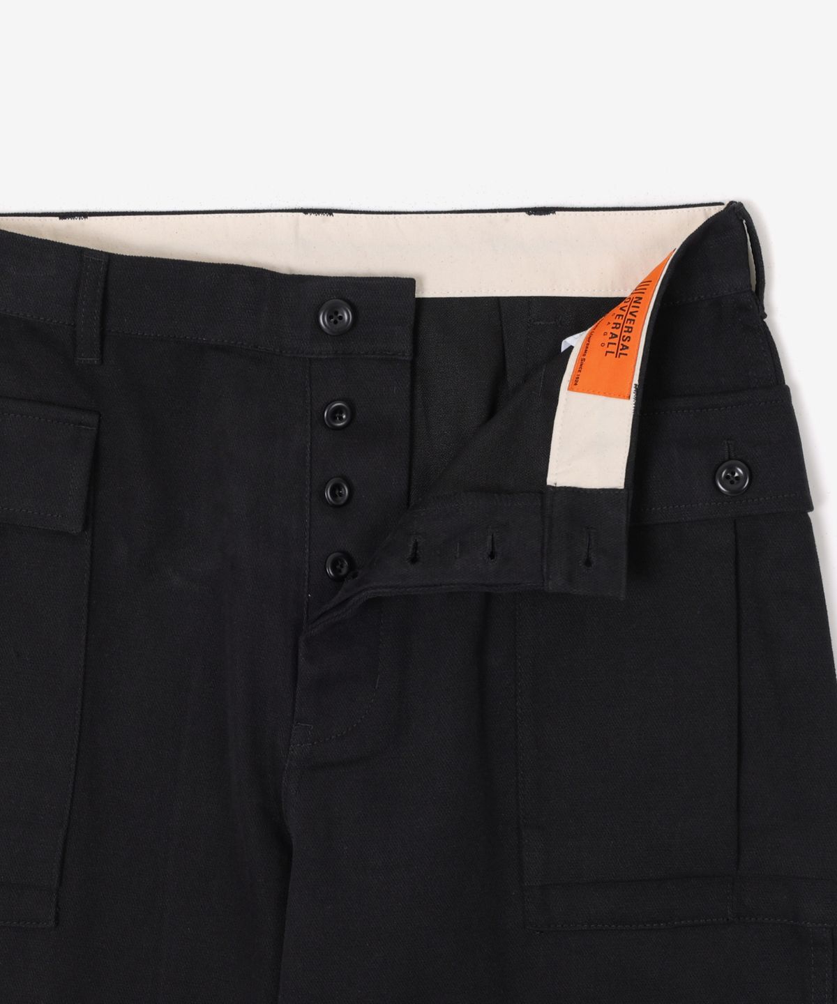 유니버셜 오버롤(UNIVERSAL OVERALL) CARGO POCKET PANTS BLACK