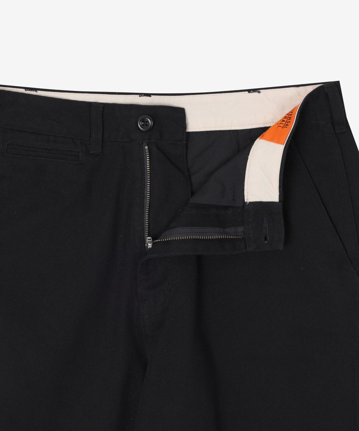 유니버셜 오버롤(UNIVERSAL OVERALL) UO WORKERS TWILL STRAIGHT PANTS BLACK