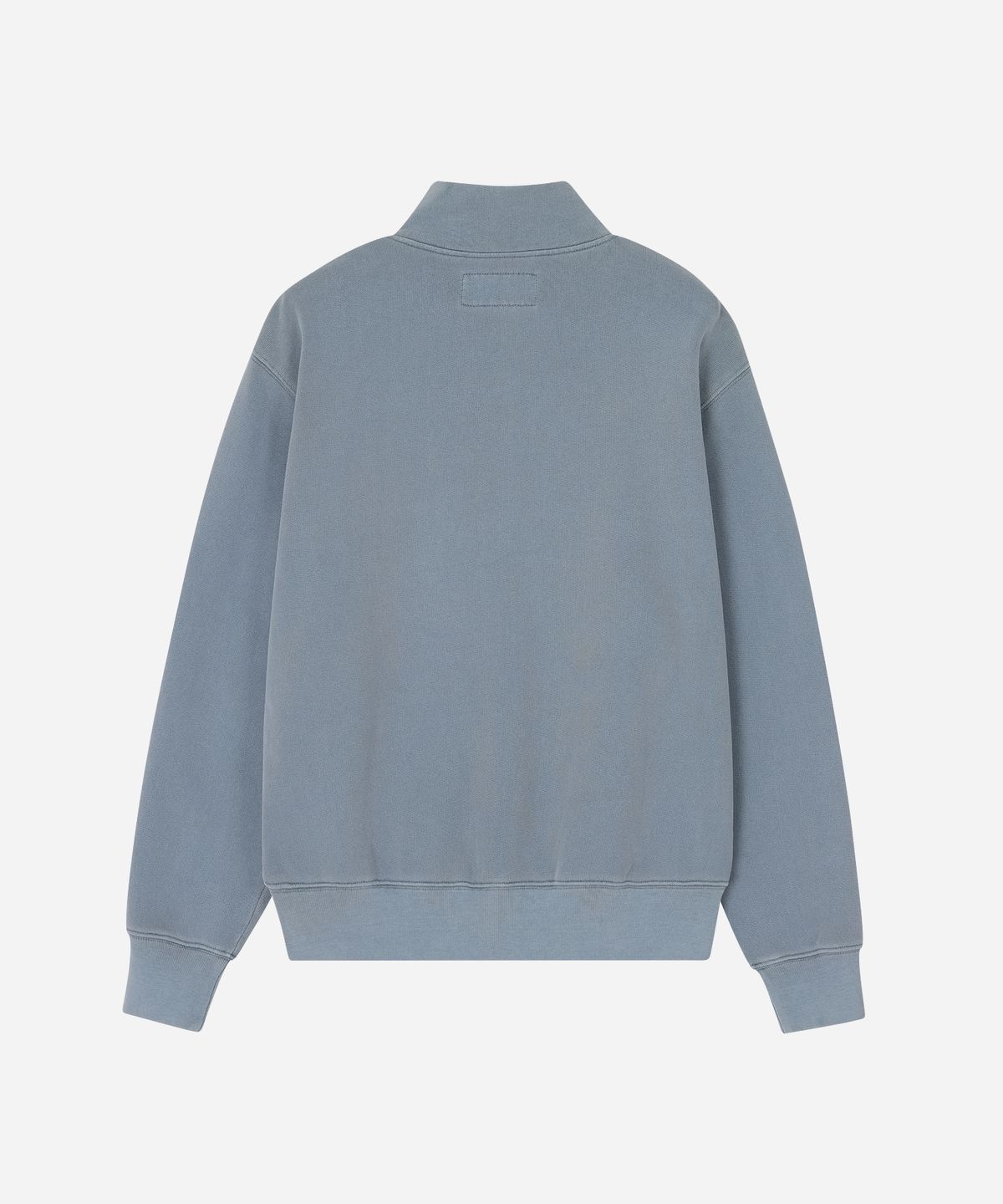 유니버셜 오버롤(UNIVERSAL OVERALL) HIGH NECK ZIP UP SWEAT CARDIGAN SKY BLUE