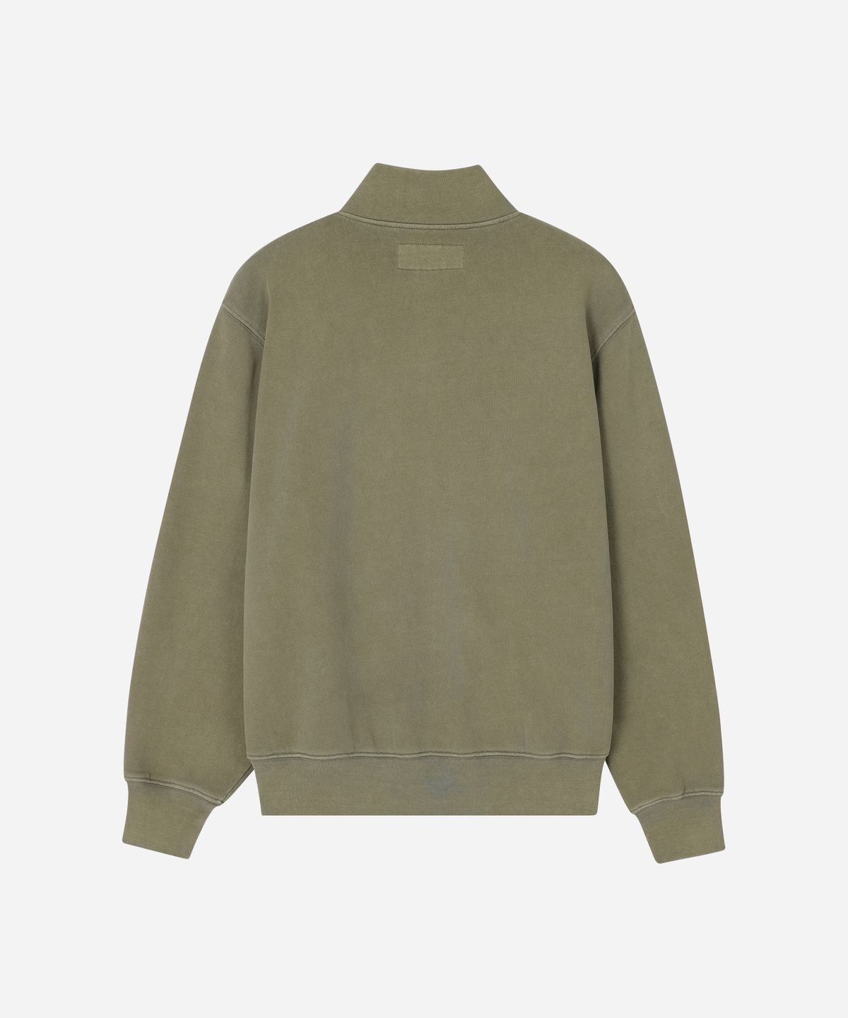 유니버셜 오버롤(UNIVERSAL OVERALL) HIGH NECK ZIP UP SWEAT CARDIGAN OLIVE KHAKI
