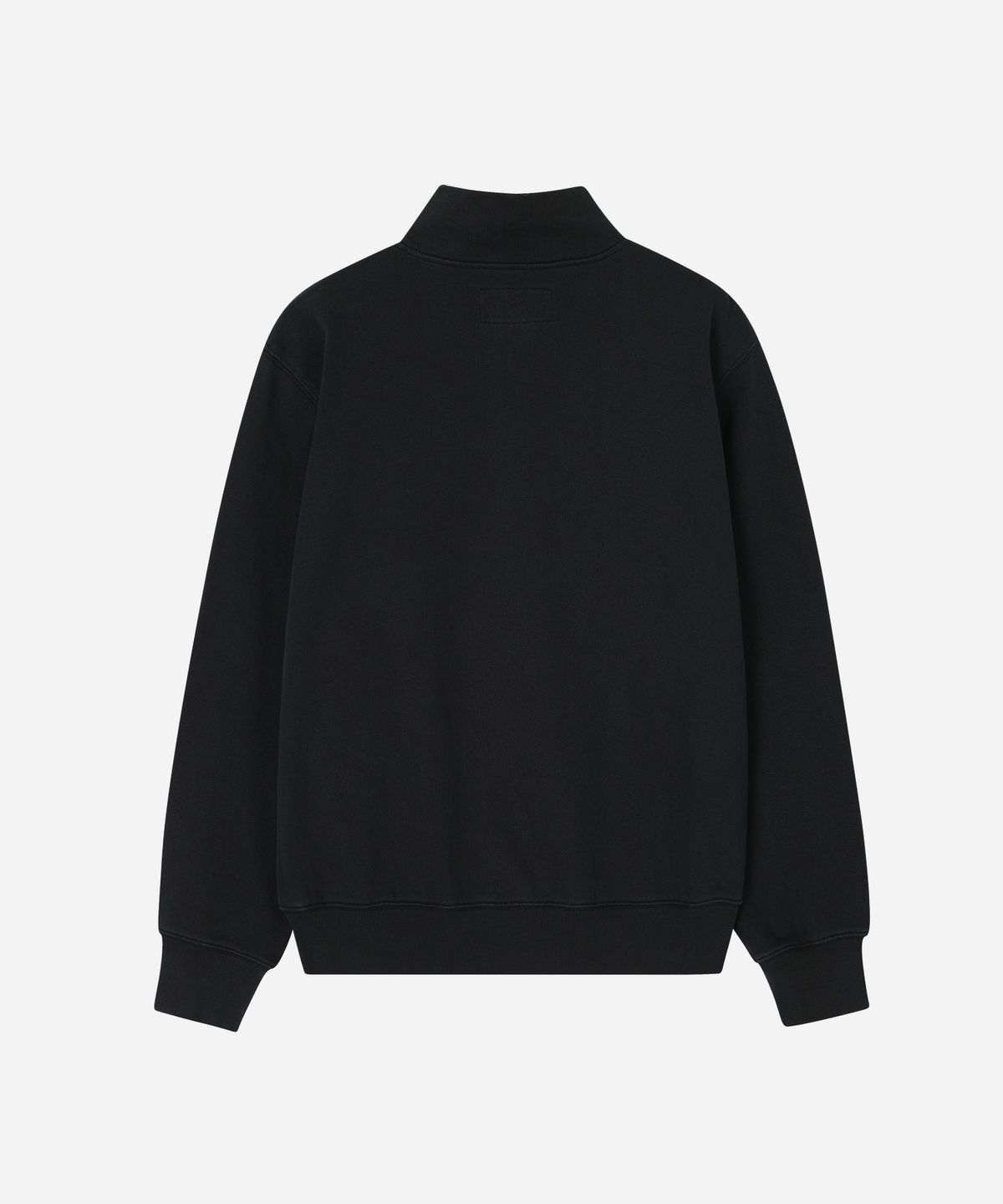 유니버셜 오버롤(UNIVERSAL OVERALL) HIGH NECK ZIP UP SWEAT CARDIGAN BLACK