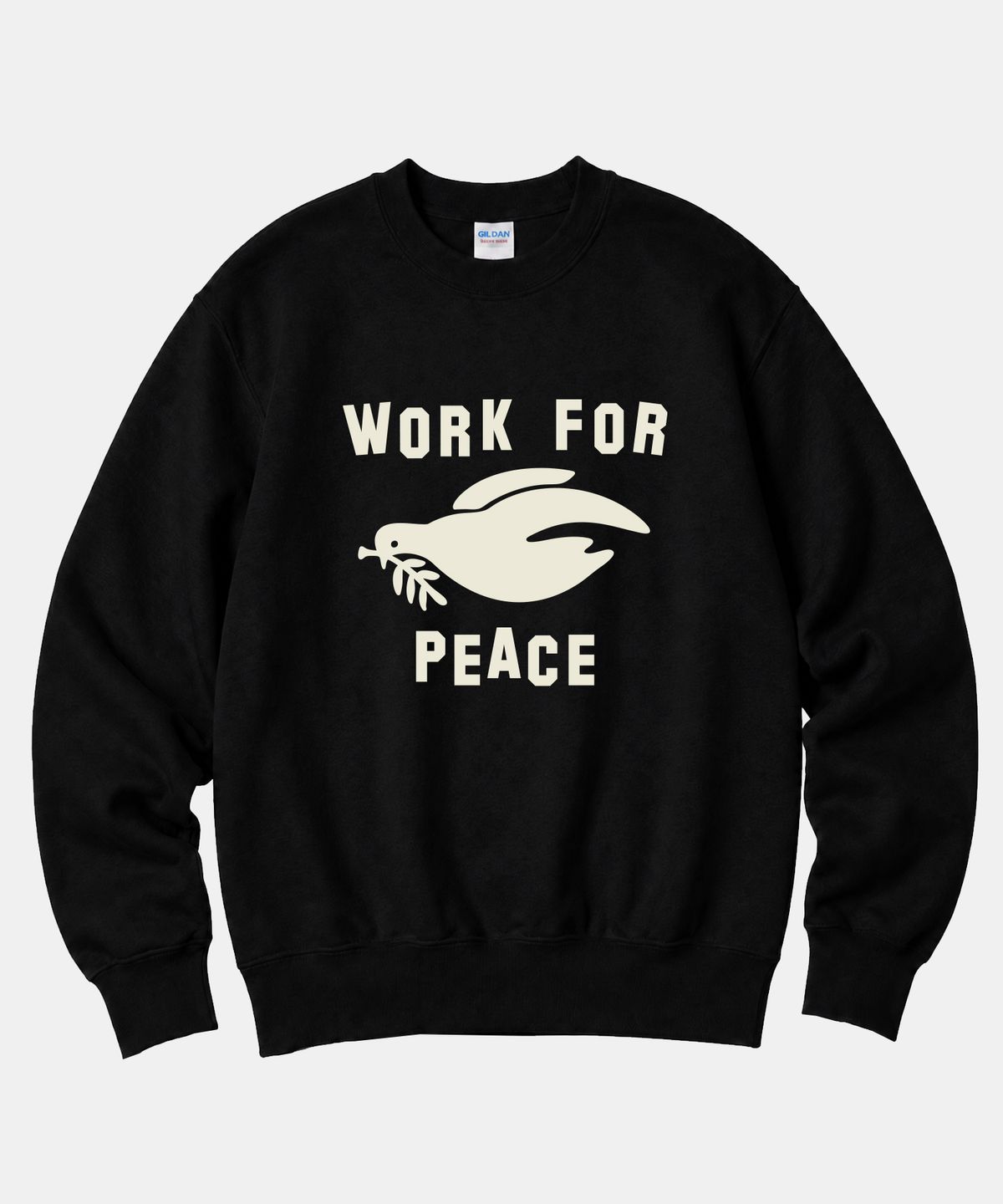 길단(GILDAN) 길단 X 빈티지컬렉션 Work For Peace 맨투맨 티셔츠