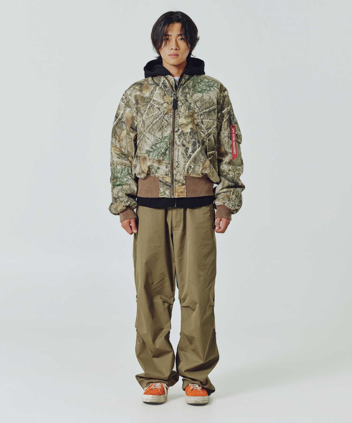 알파 인더스트리(ALPHA INDUSTRIES) MA-1 헤리티지 핏 플라이트 자켓 (코튼 카모) 리얼트리 카모