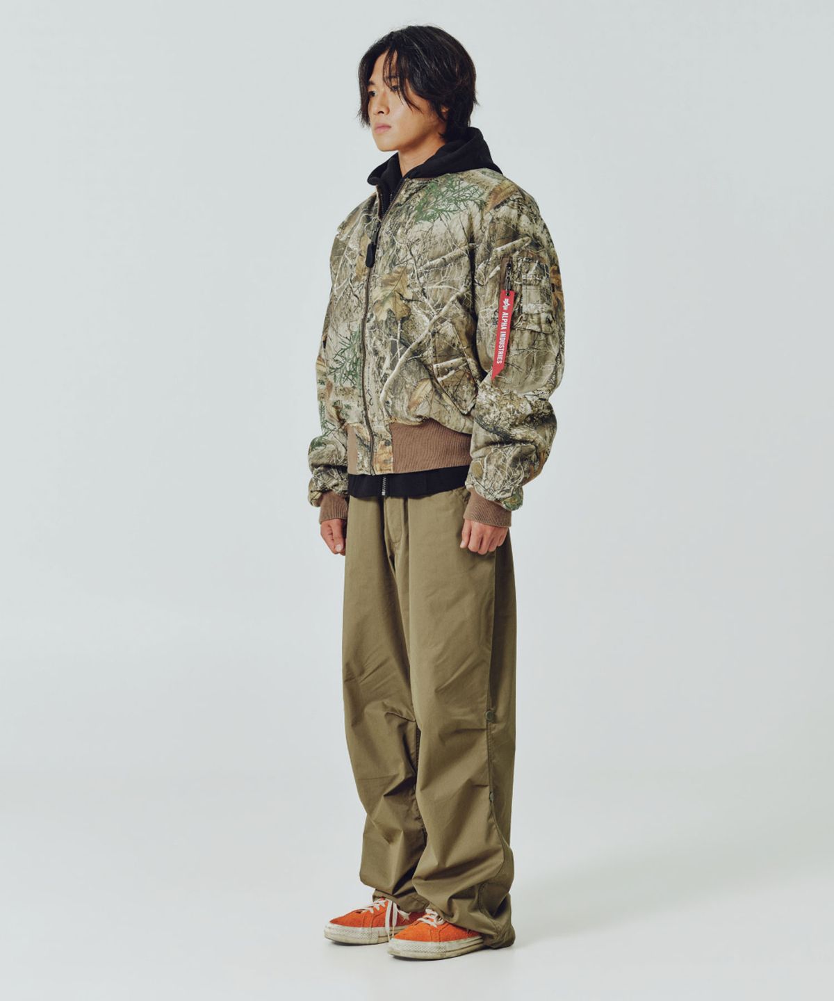 알파 인더스트리(ALPHA INDUSTRIES) MA-1 헤리티지 핏 플라이트 자켓 (코튼 카모) 리얼트리 카모