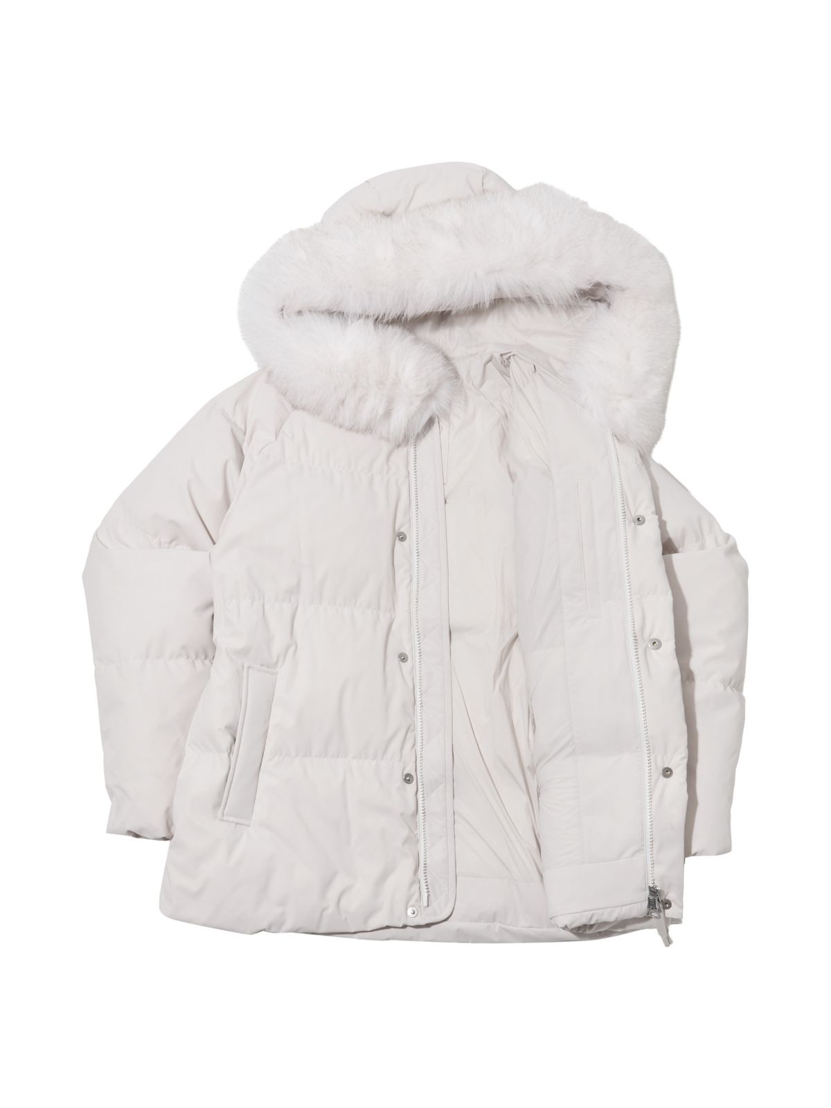 아이더(EIDER) MONGLIT FOX (몽글릿 폭스) 여성 미들 구스 다운 자켓_OATMEAL