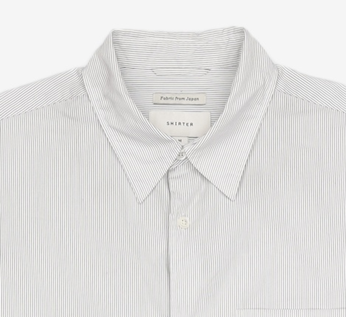 셔터(SHIRTER) EDITOR SHIRT (STRIPE WHITE) M