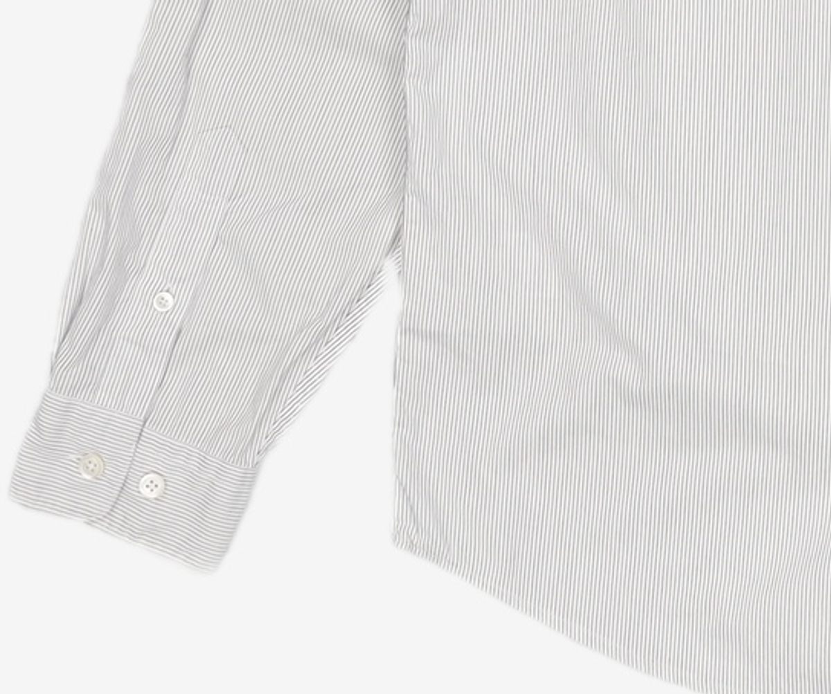 셔터(SHIRTER) EDITOR SHIRT (STRIPE WHITE) M