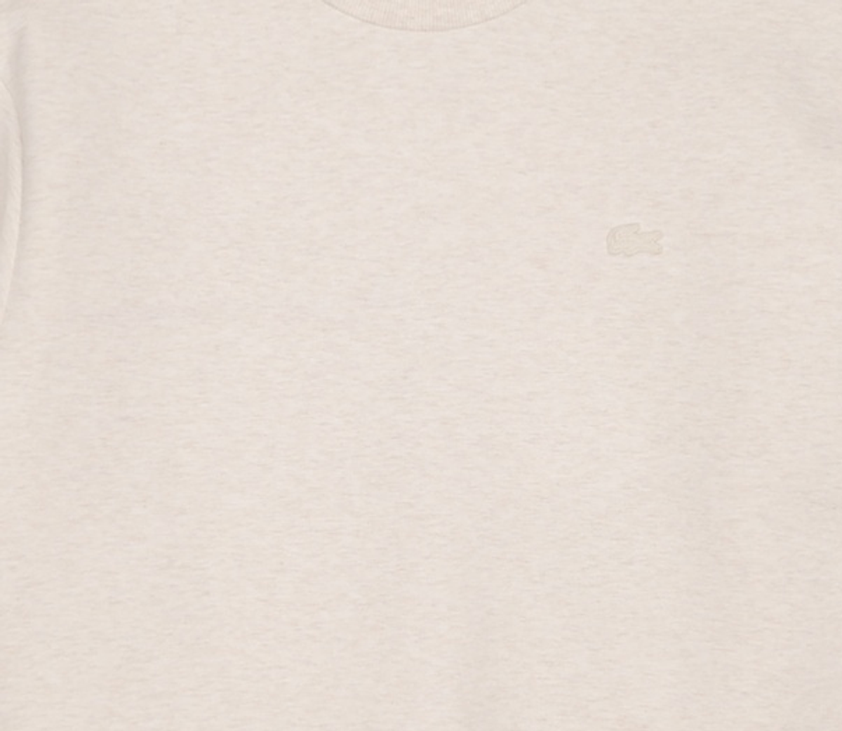 라코스테(LACOSTE) 남성 쿠션지 크루넥 티셔츠 [크림] 100