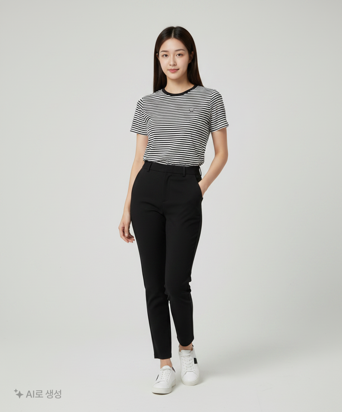 마리끌레르(MARIE CLAIRE) [2PACK] 마리 하트 레귤러핏 반팔티셔츠(MAFBTS13MBS) 40