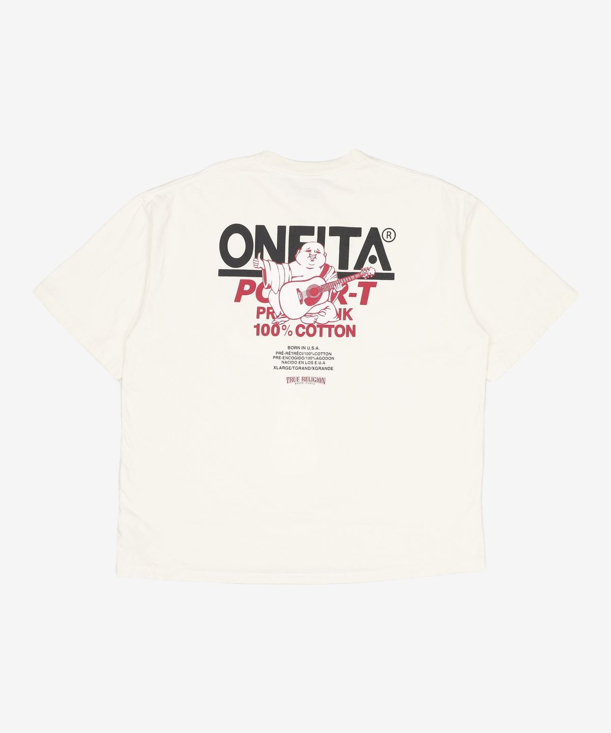 트루릴리젼(TRUERELIGION) TRUE RELIGION X ONEITA ONEITA LOGO T-SHIRT OFF WHITE FREE