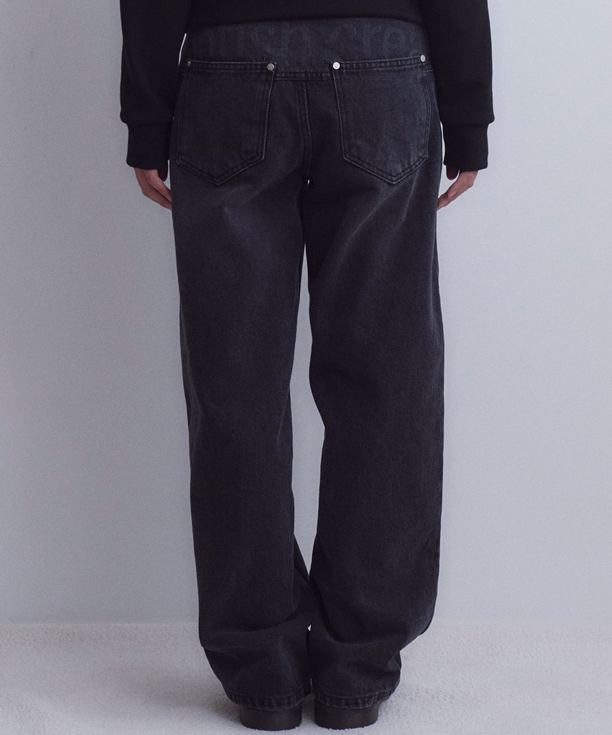 오피쉬(OAFISH) Hazy Wide Pants, Black