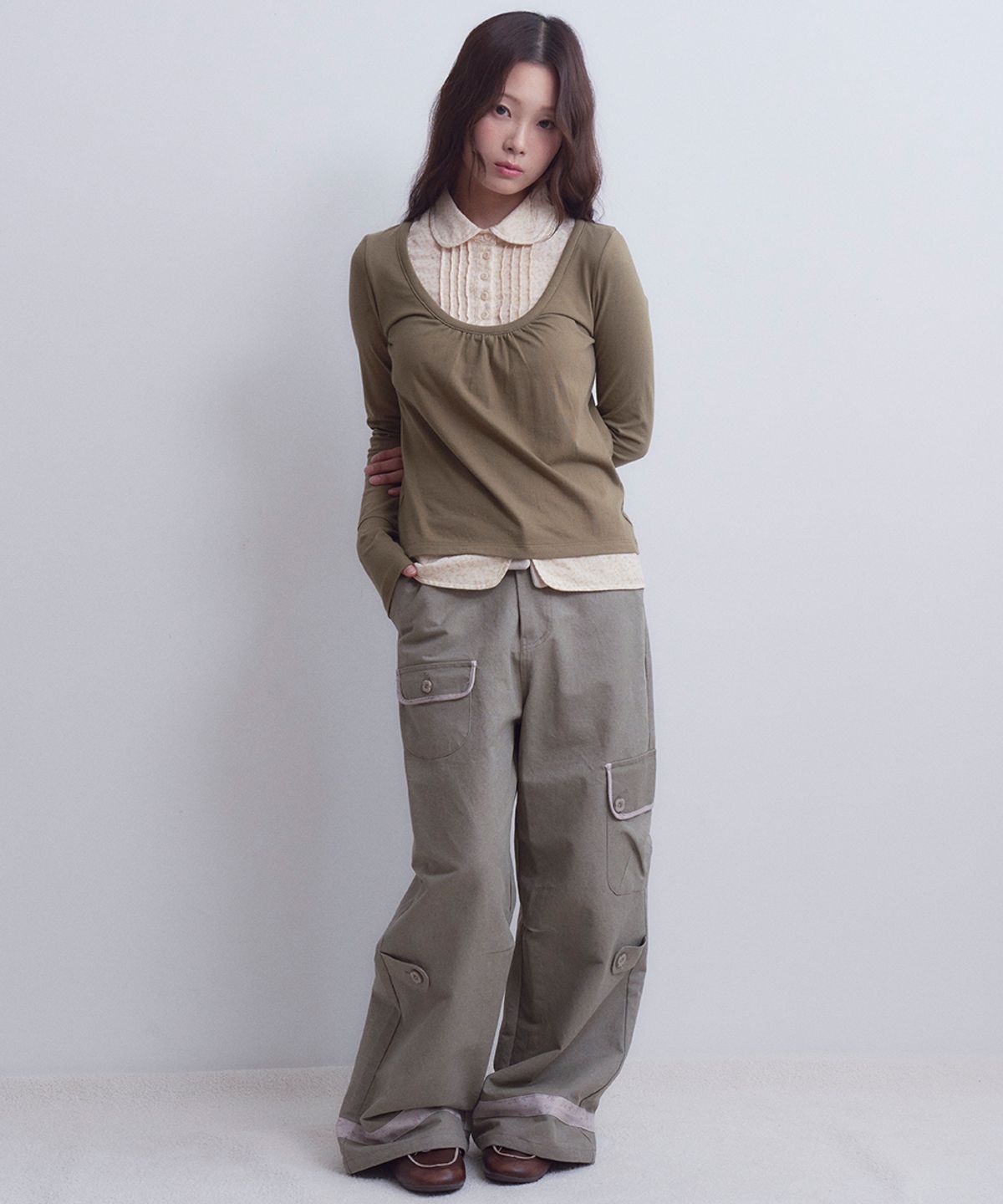 오피쉬(OAFISH) Folding Pocket Pants, Khaki