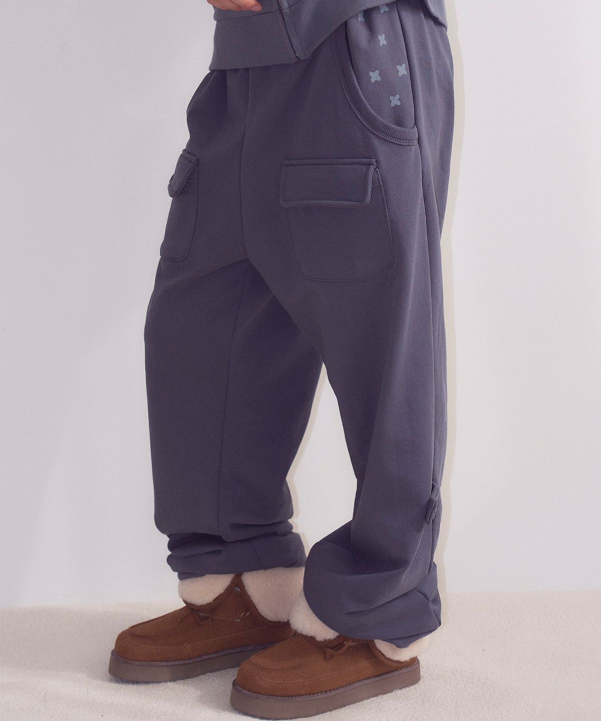 오피쉬(OAFISH) Double Pocket Sweatpants, Blue