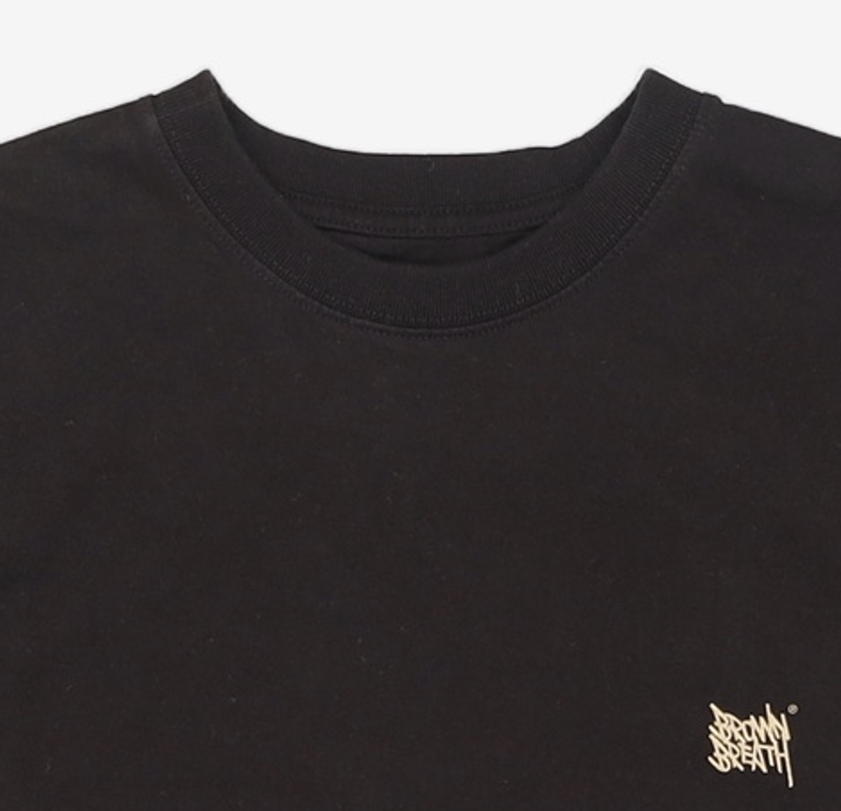 브라운브레스(BROWNBREATH) PAISLEY TAG TEE - BLACK M