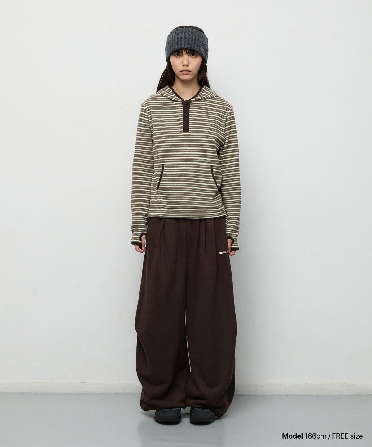 마하그리드(MAHAGRID) FLEECE HOOD LONG SLEEVE[MINT]