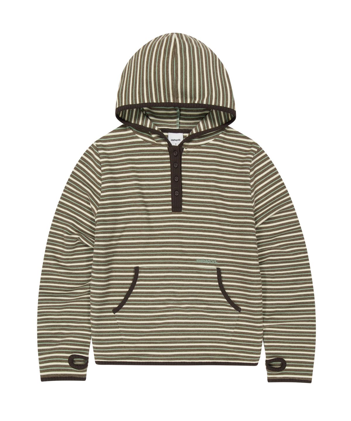 마하그리드(MAHAGRID) FLEECE HOOD LONG SLEEVE[MINT]