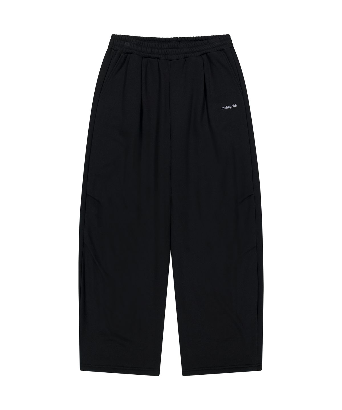 마하그리드(MAHAGRID) TWO-TUCK WIDE SWEAT PANTS[BLACK]