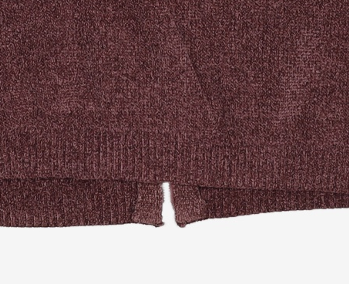 크리틱(CRITIC) WORK JACKET KNIT ZIP UP PURPLE M