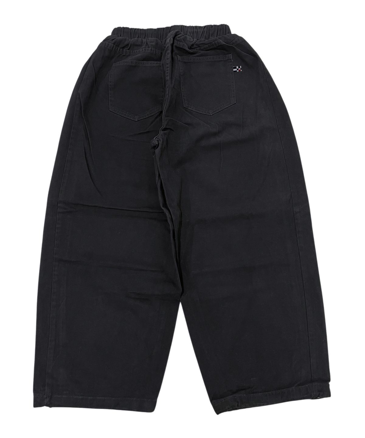 스케이터락(SK8ER ROCK) Side Tuck Cotton Curved Pants (Black)
