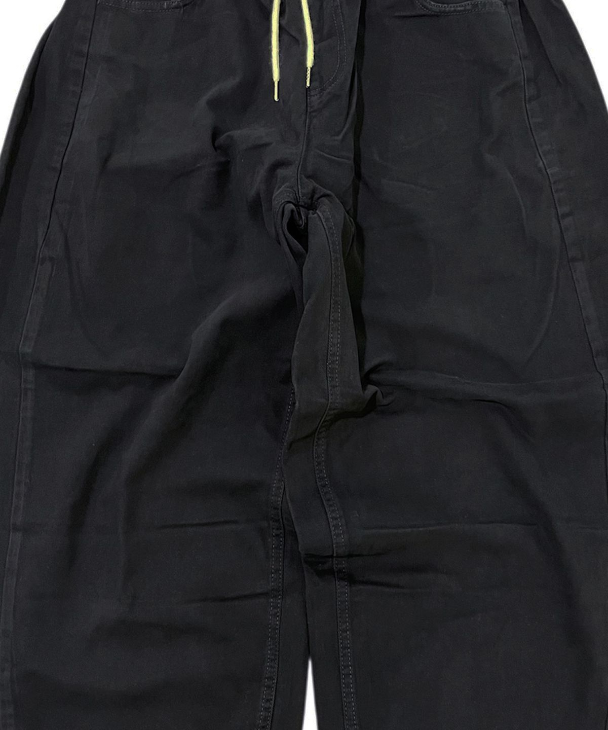스케이터락(SK8ER ROCK) Side Tuck Cotton Curved Pants (Black)