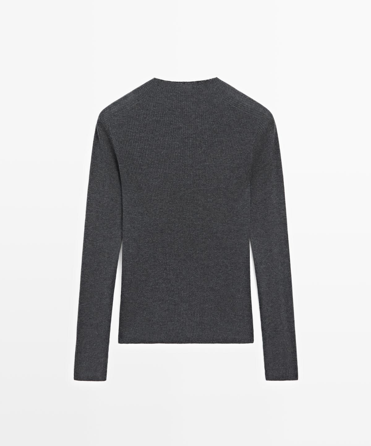 마시모두띠(MASSIMO DUTTI) 립드 터틀넥 니트 스웨터