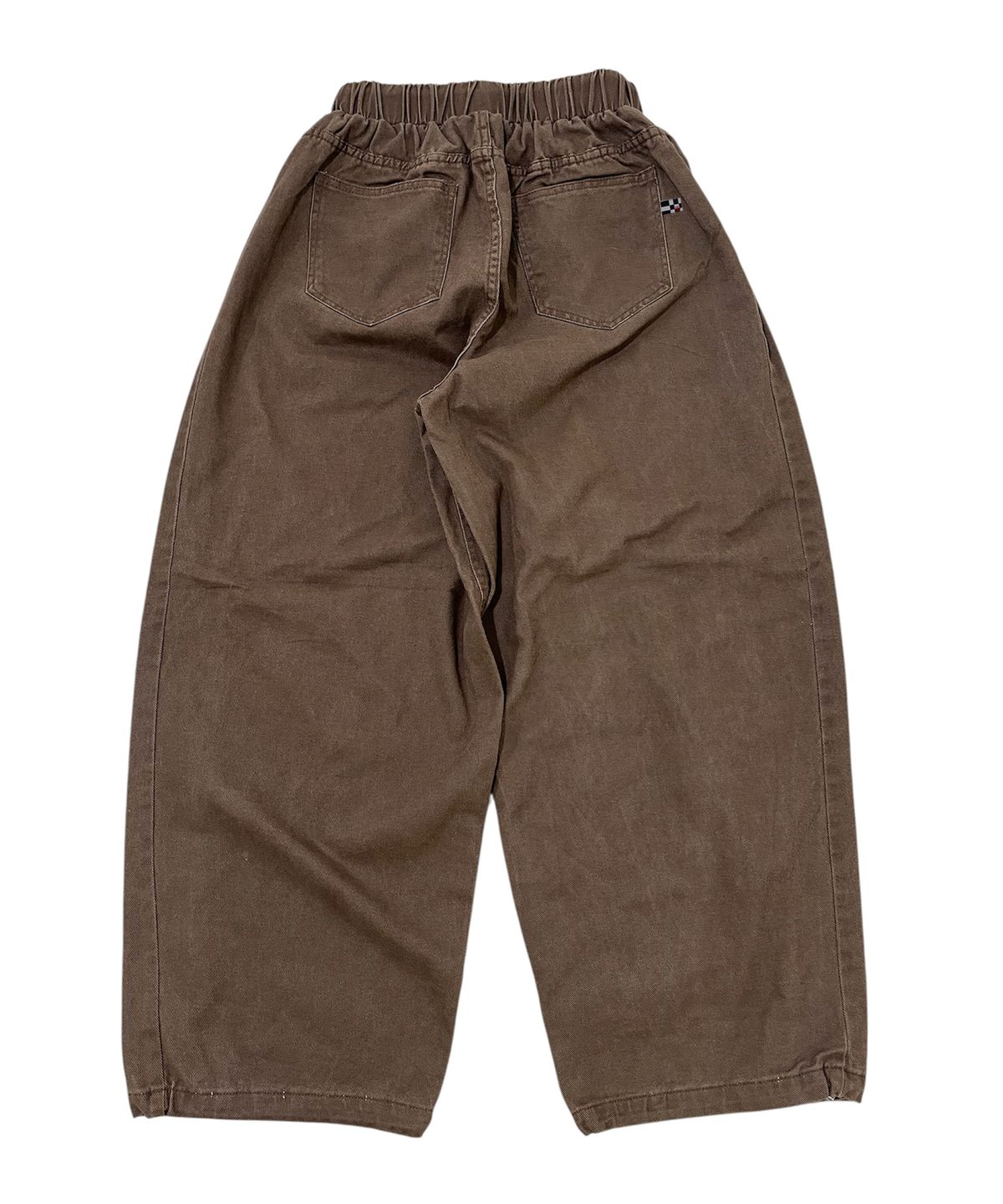스케이터락(SK8ER ROCK) Side Tuck Cotton Curved Pants (Brown)