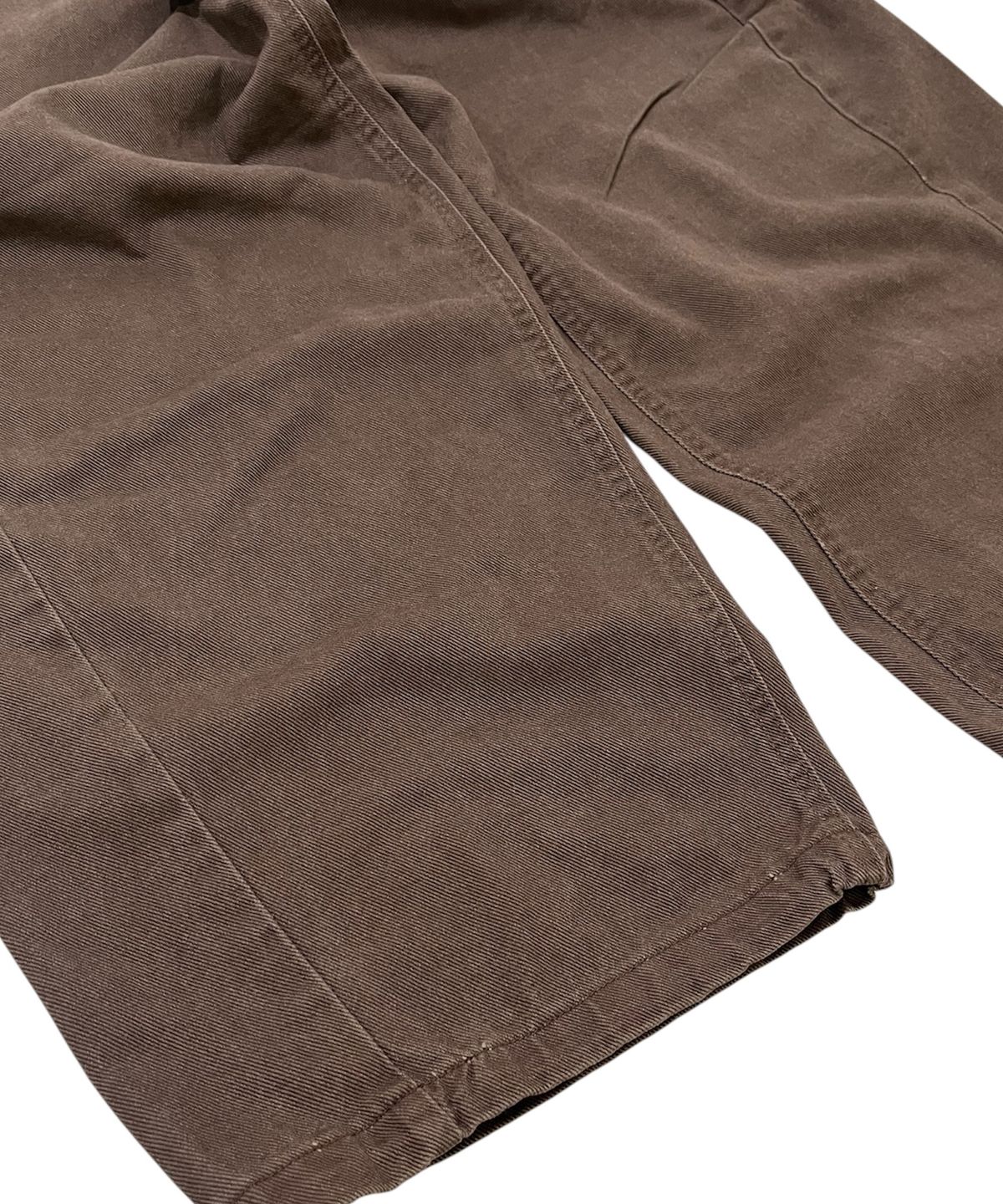 스케이터락(SK8ER ROCK) Side Tuck Cotton Curved Pants (Brown)