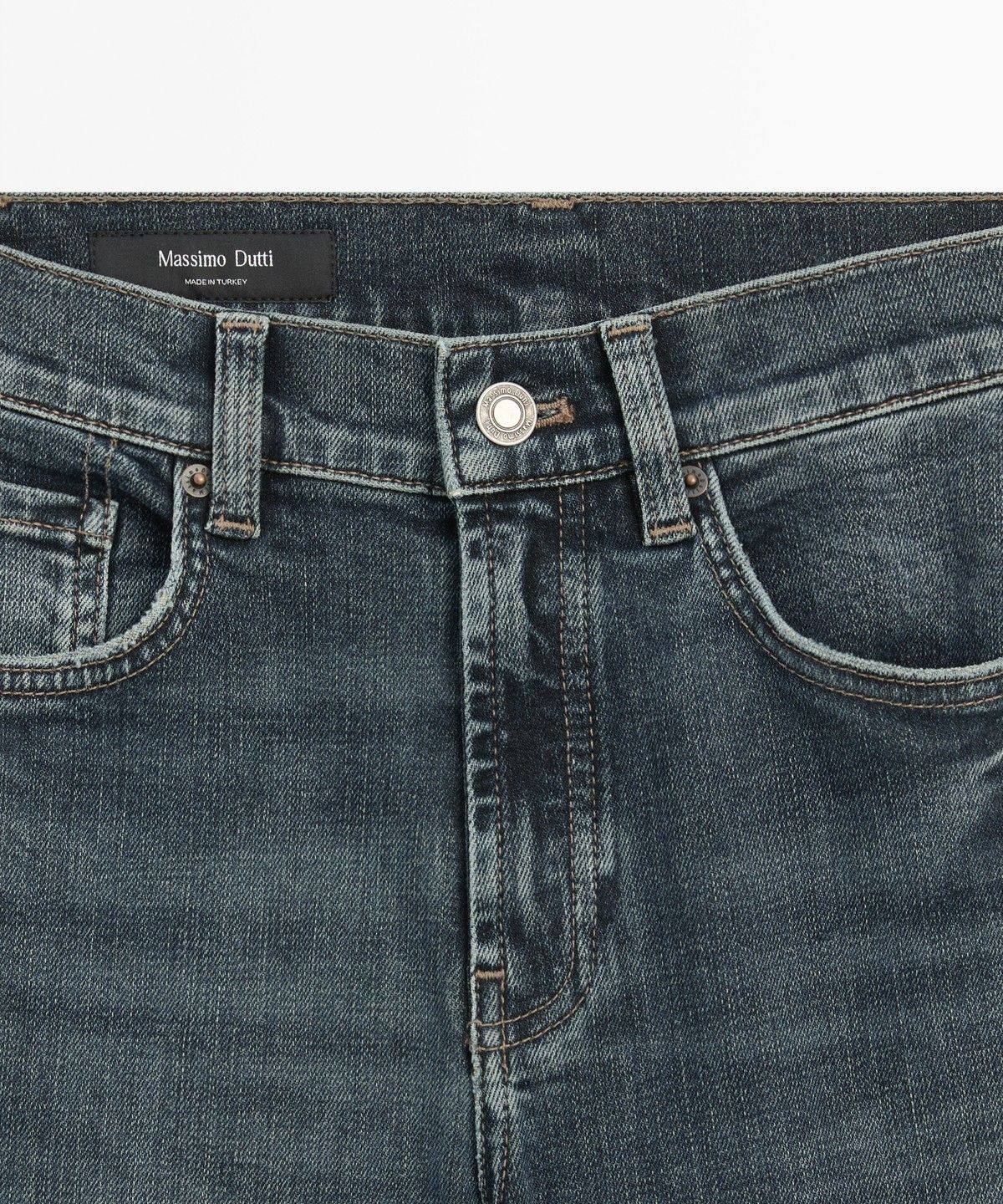 마시모두띠(MASSIMO DUTTI) 하이라이즈 스키니 플레어 진