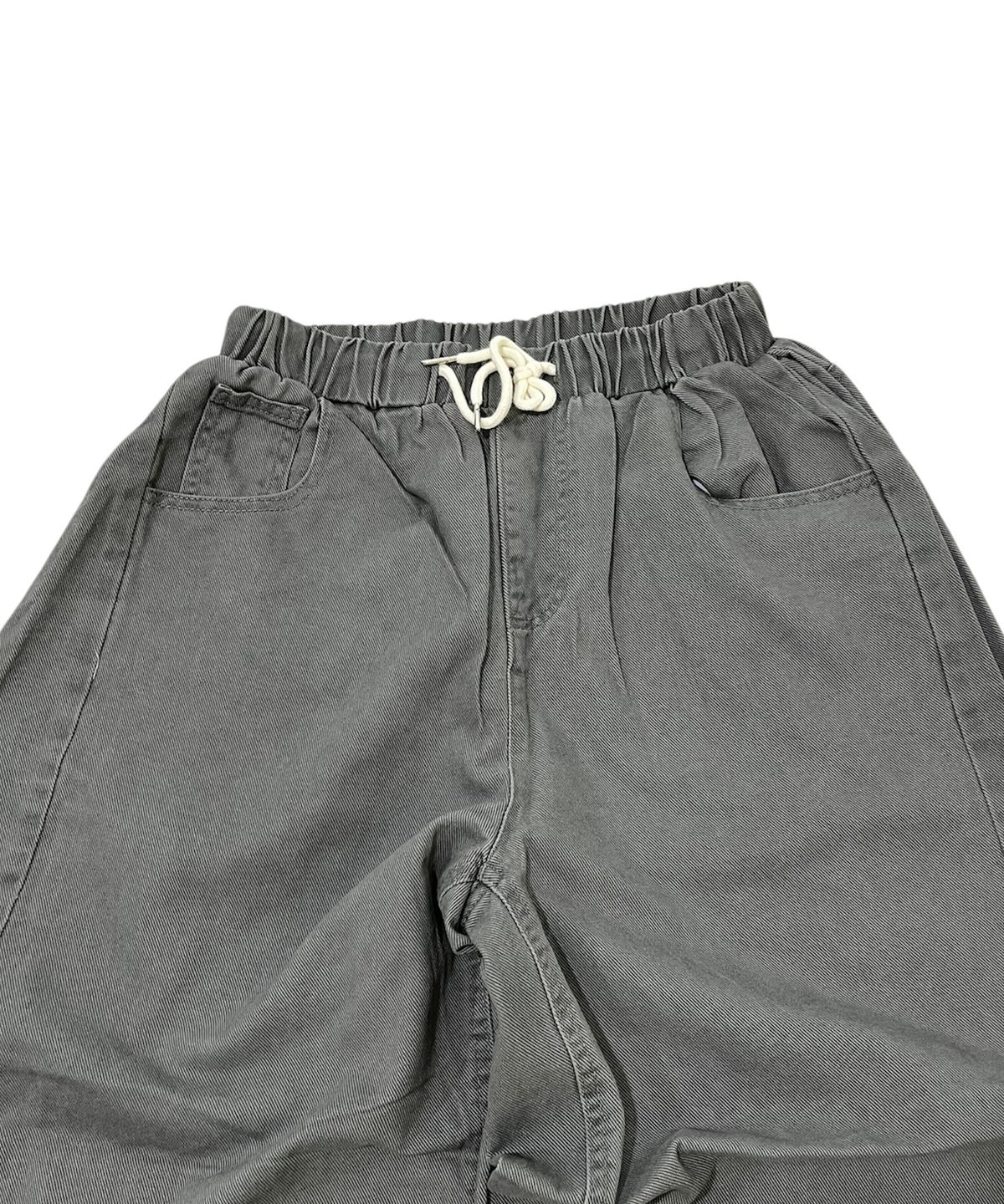 스케이터락(SK8ER ROCK) Side Tuck Cotton Curved Pants (Gray)