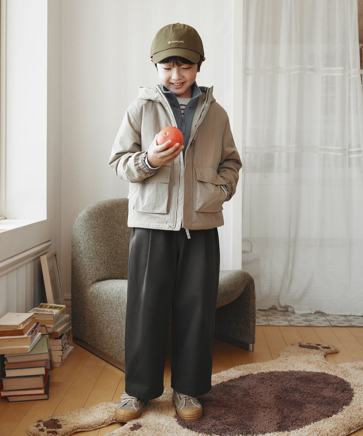 스노우피크 어패럴 키즈(SNOWPEAK APPAREL KIDS) 키즈 클랜드 팬츠 (S26FKDPT80) Choco Brown