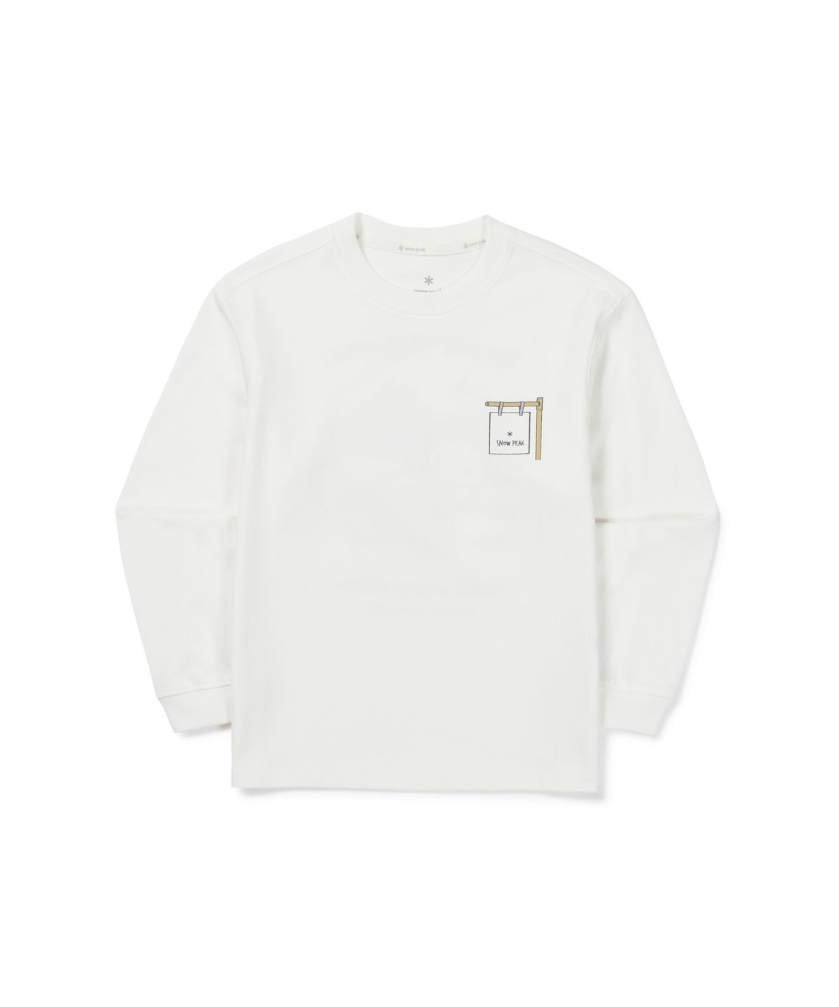 스노우피크 어패럴 키즈(SNOWPEAK APPAREL KIDS) 키즈 에어로웜 긴팔 티셔츠 (S26FKFTL80) Off White