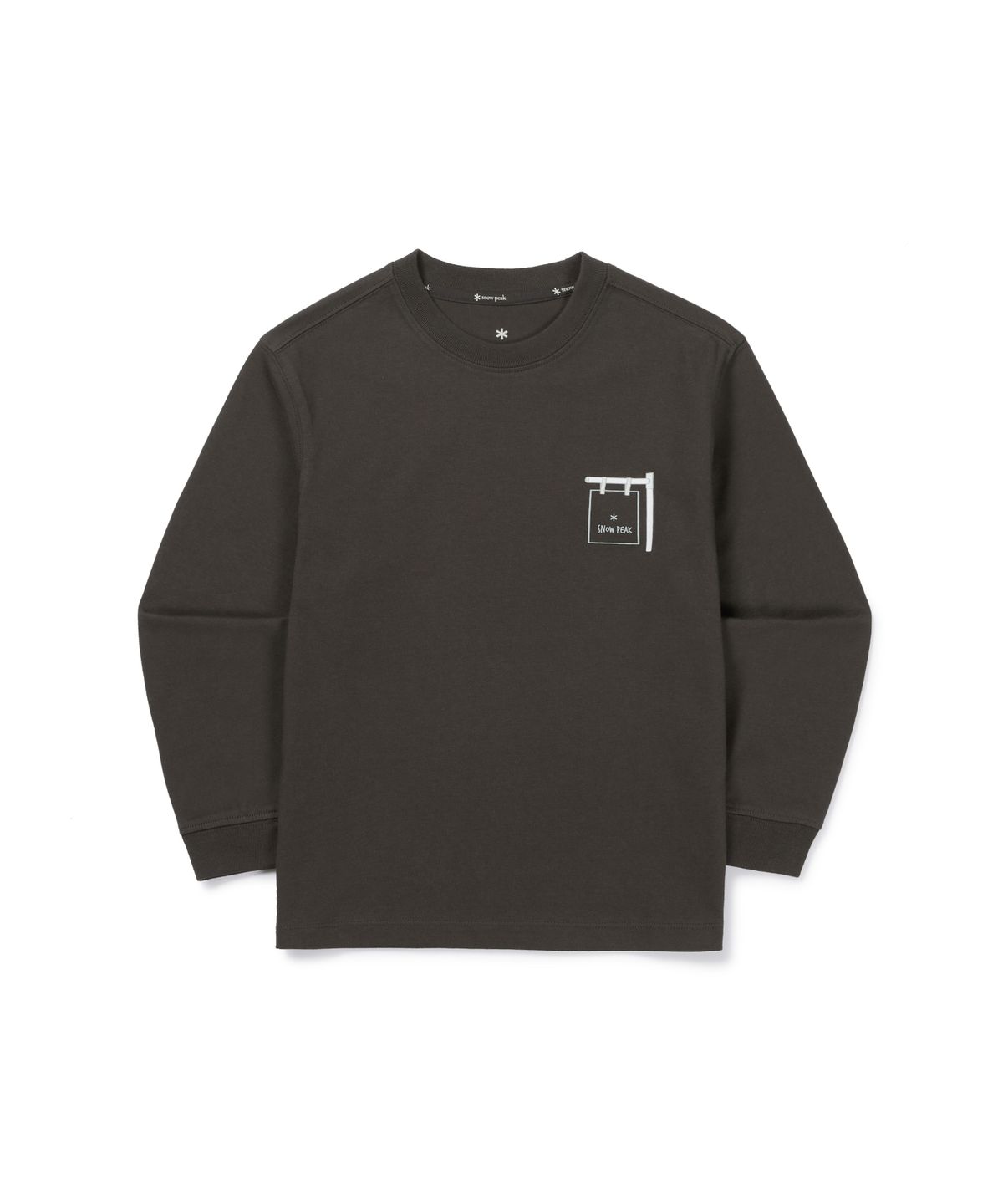 스노우피크 어패럴 키즈(SNOWPEAK APPAREL KIDS) 키즈 에어로웜 긴팔 티셔츠 (S26FKFTL80) Dark Khaki
