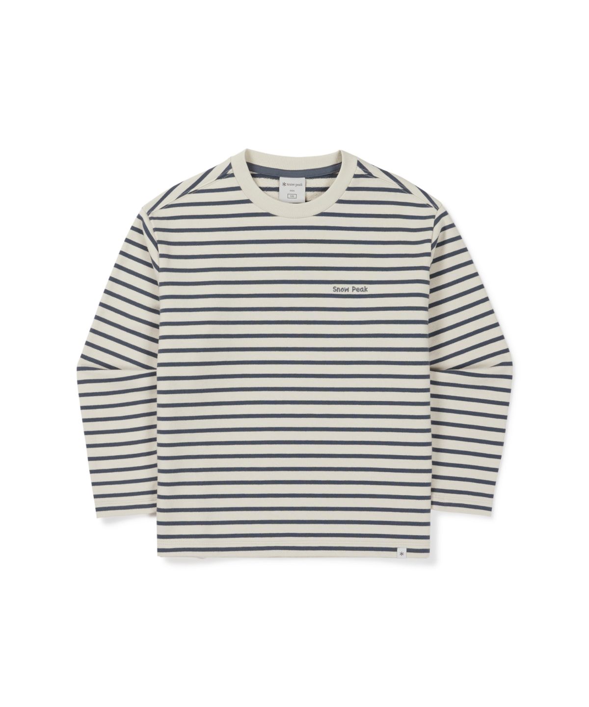 스노우피크 어패럴 키즈(SNOWPEAK APPAREL KIDS) 키즈 스트라이프 긴팔 티셔츠 (S26FKFTL81) Vintage Blue