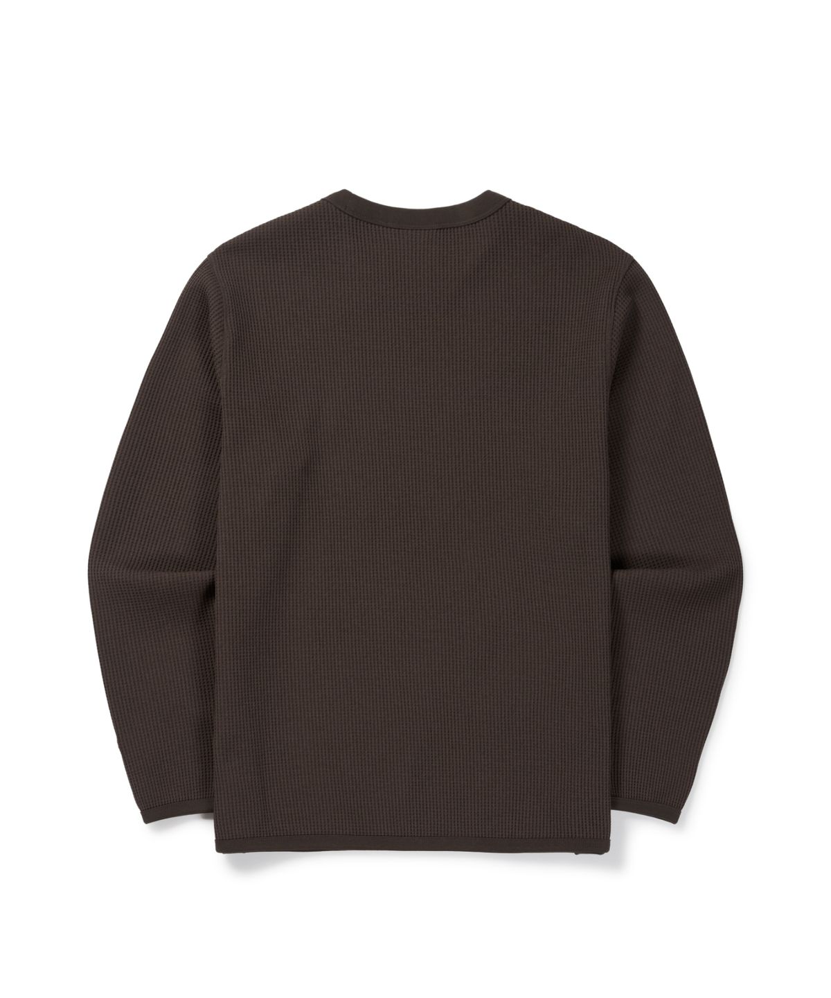 스노우피크 어패럴(SNOWPEAK APPAREL) 테이진 델타피크 와플 맨투맨 (S26FUTHT16) Choco Brown
