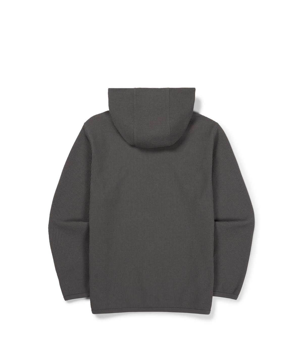 스노우피크 어패럴(SNOWPEAK APPAREL) 테이진 델타피크 와플 후드 티셔츠 (S26FUTHD16) Dark Gray