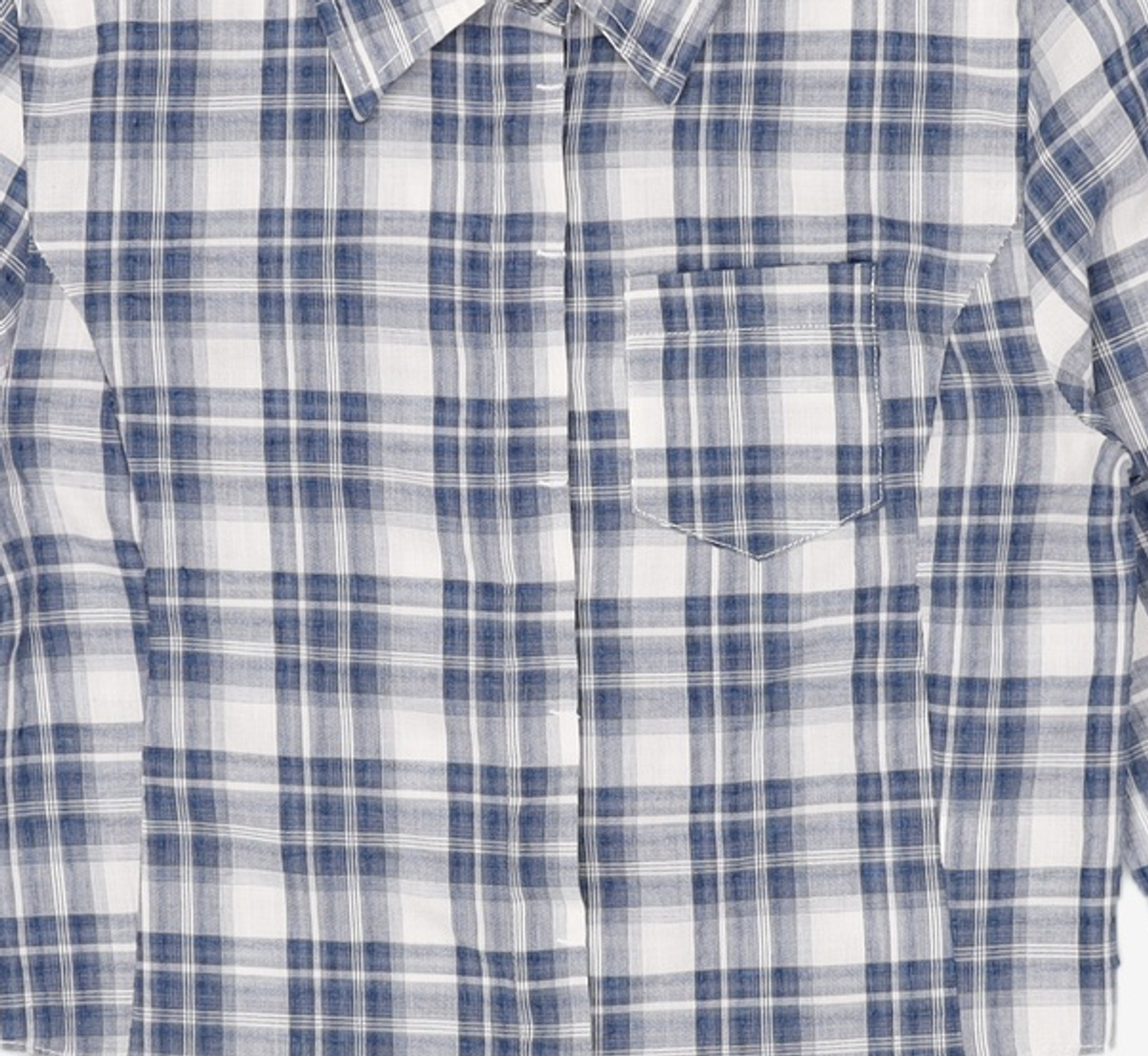 어반드레스(AVANDRESS) Slender Check Shirt BLUE S