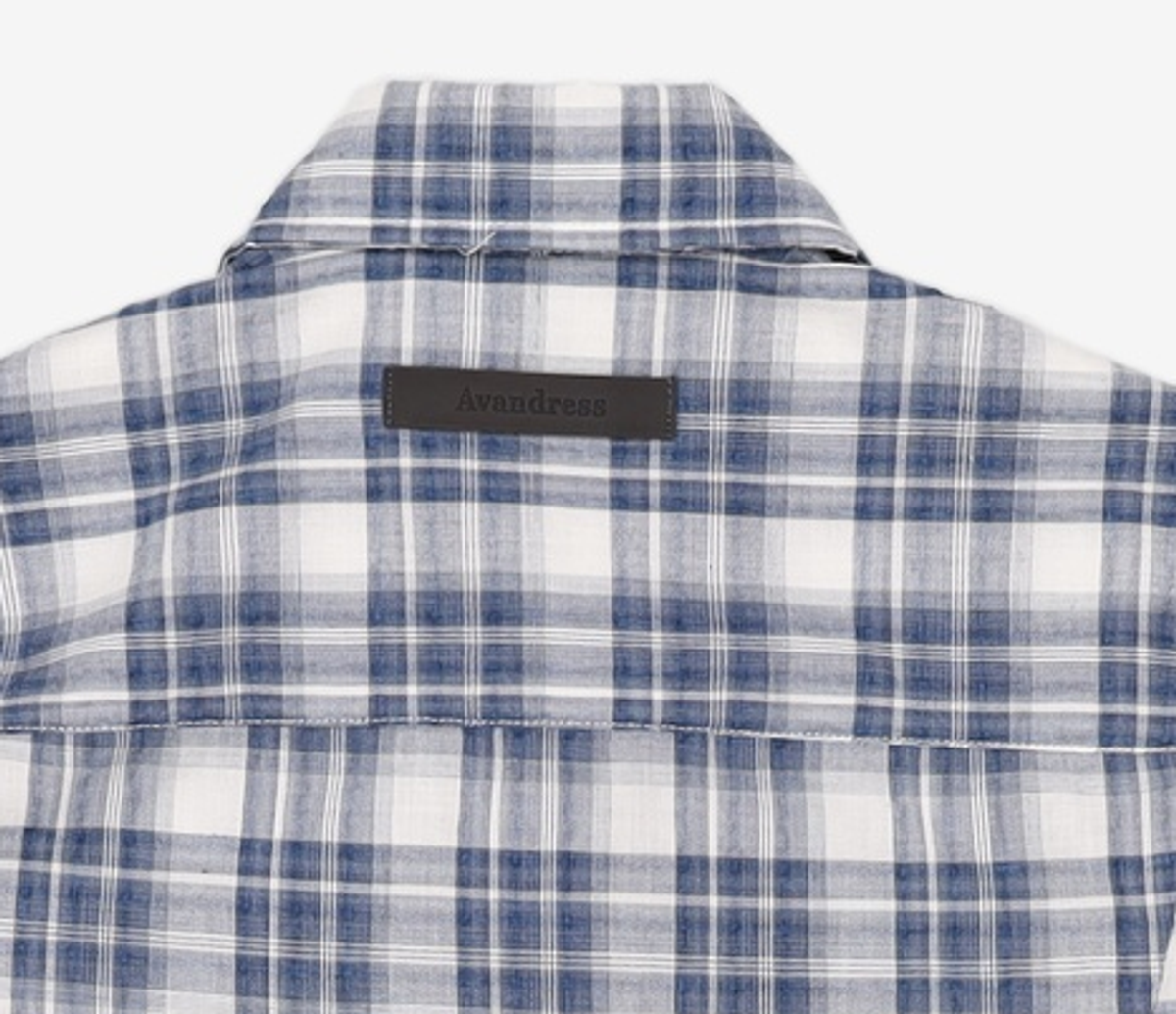 어반드레스(AVANDRESS) Slender Check Shirt BLUE S