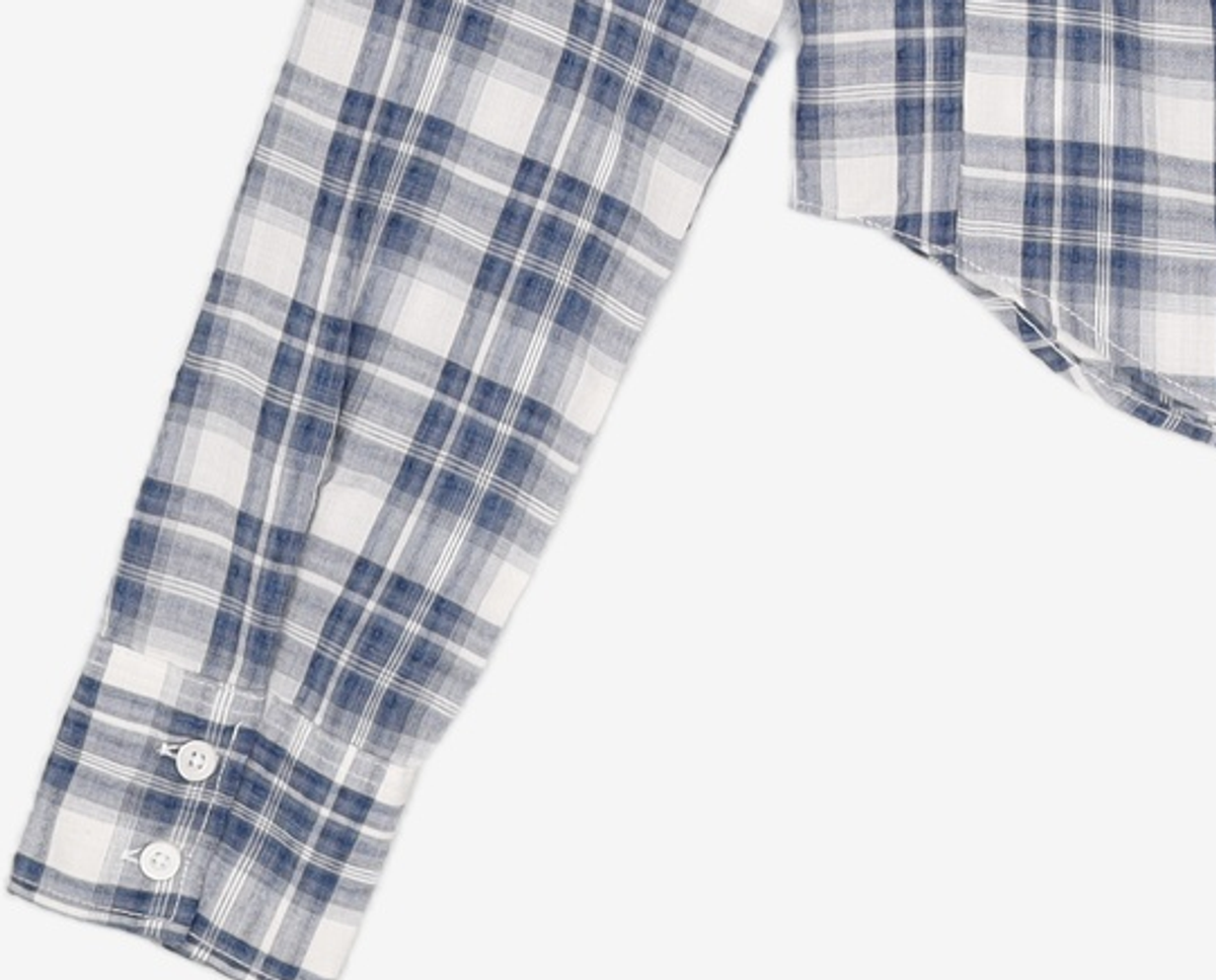 어반드레스(AVANDRESS) Slender Check Shirt BLUE S