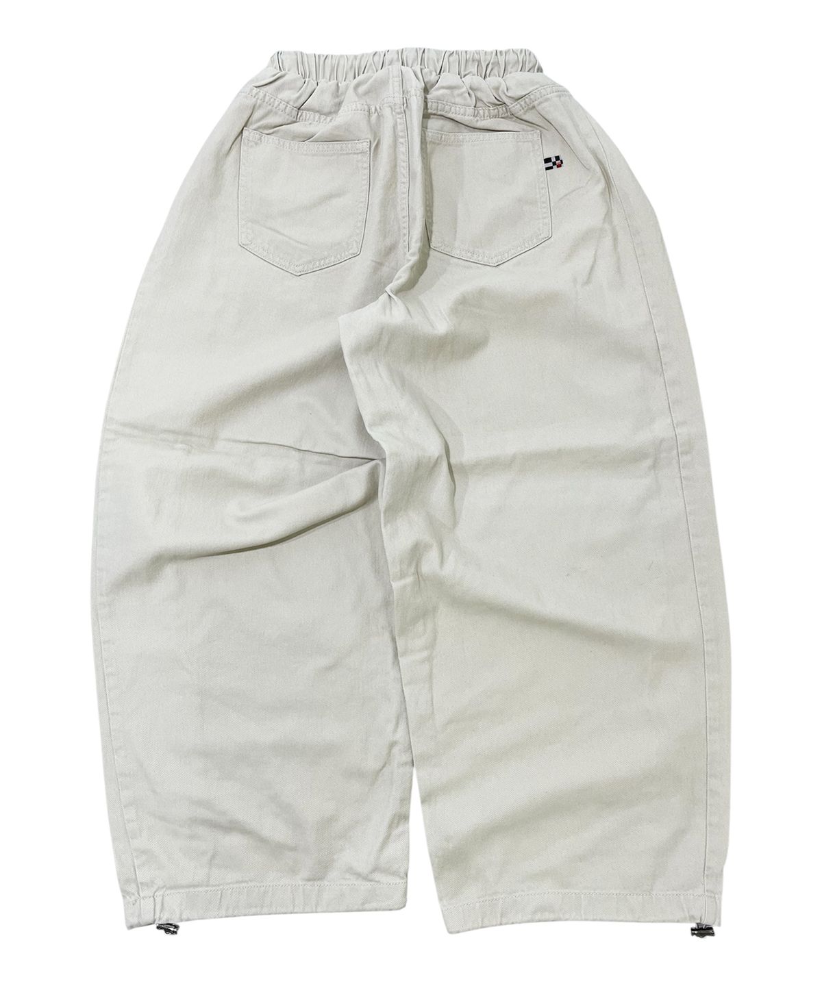 스케이터락(SK8ER ROCK) Side Tuck Cotton Curved Pants (Cream)