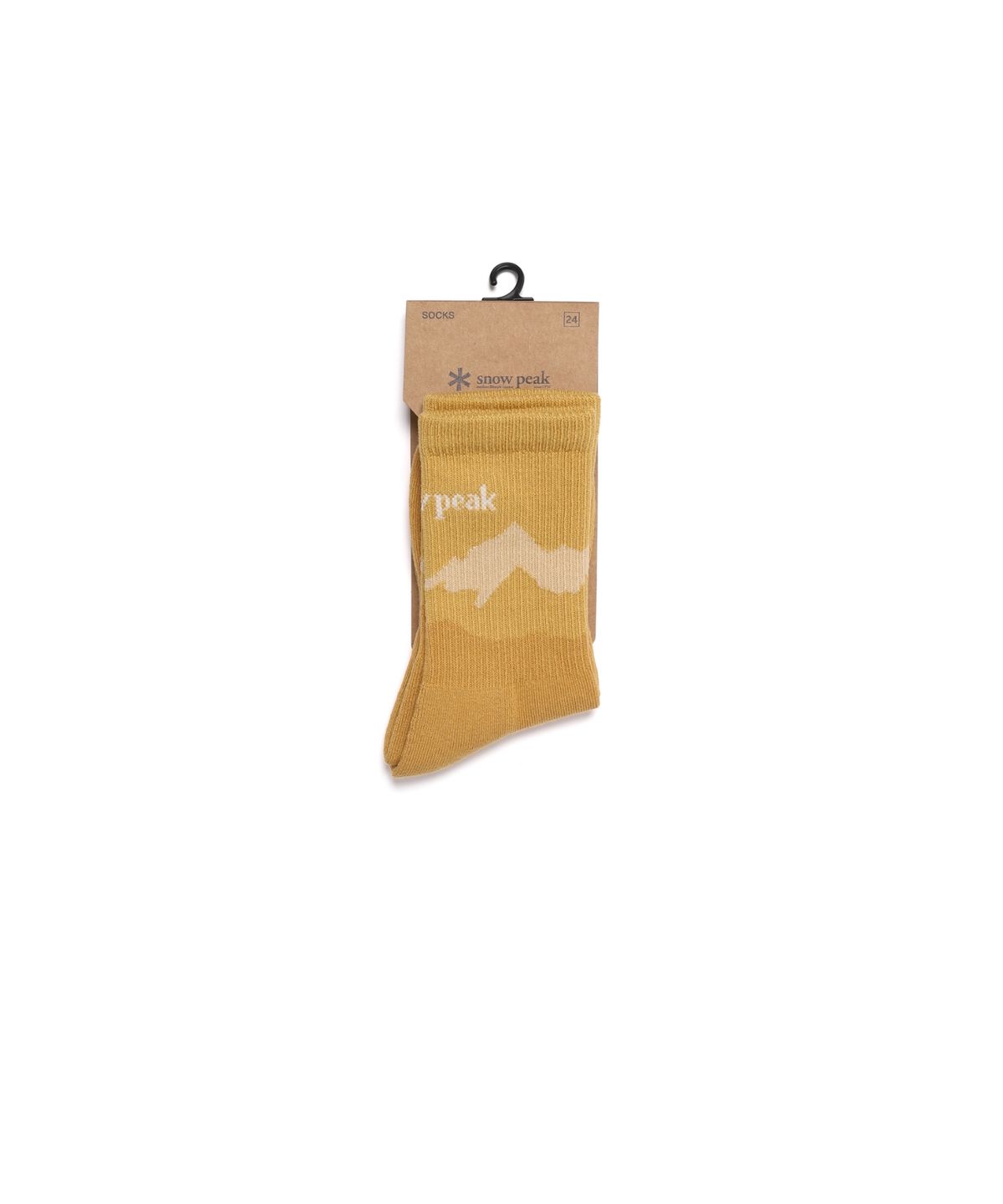 스노우피크 어패럴(SNOWPEAK APPAREL) 내추럴 패턴 크루삭스 (S26FUFSO32) Mustard