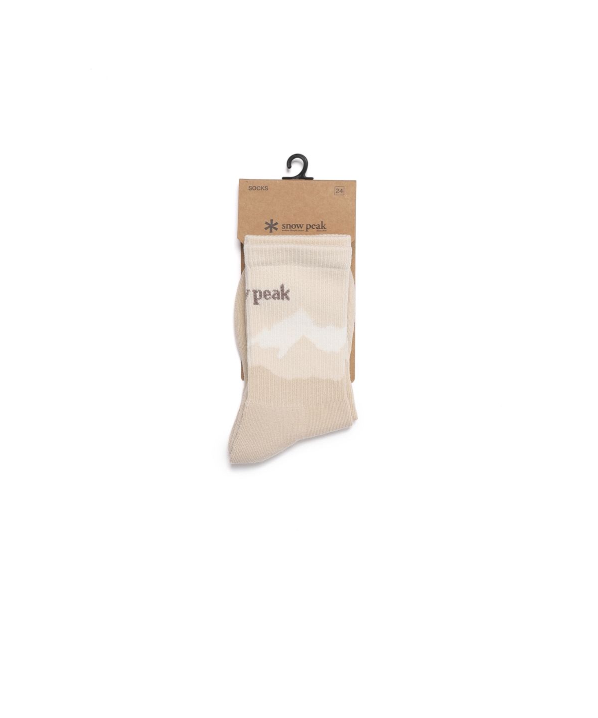 스노우피크 어패럴(SNOWPEAK APPAREL) 내추럴 패턴 크루삭스 (S26FUFSO32) Light Beige