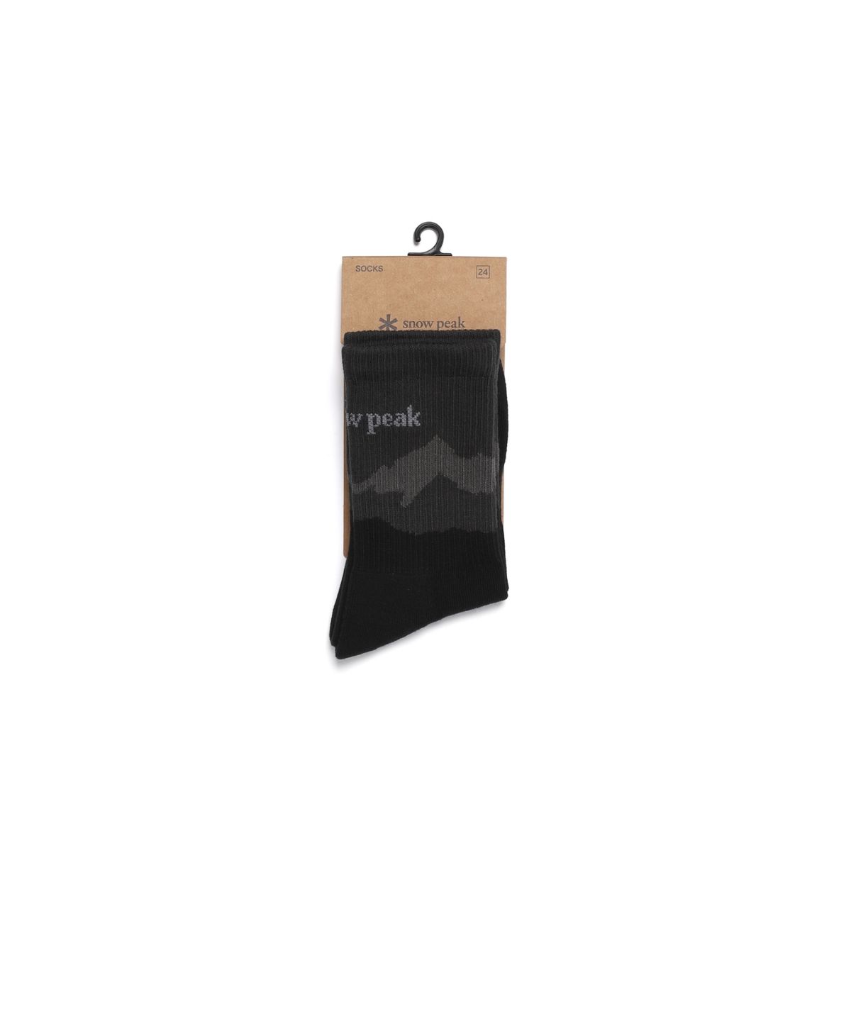 스노우피크 어패럴(SNOWPEAK APPAREL) 내추럴 패턴 크루삭스 (S26FUFSO32) Black