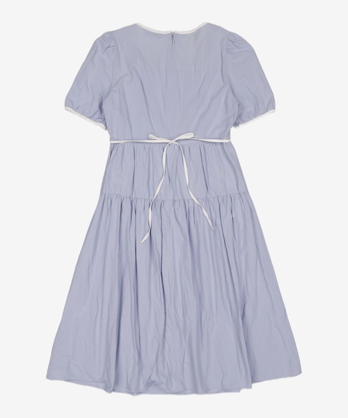 미쏘(MIXXO) 스퀘어넥 배색 롱 원피스_MIWOWD601G M