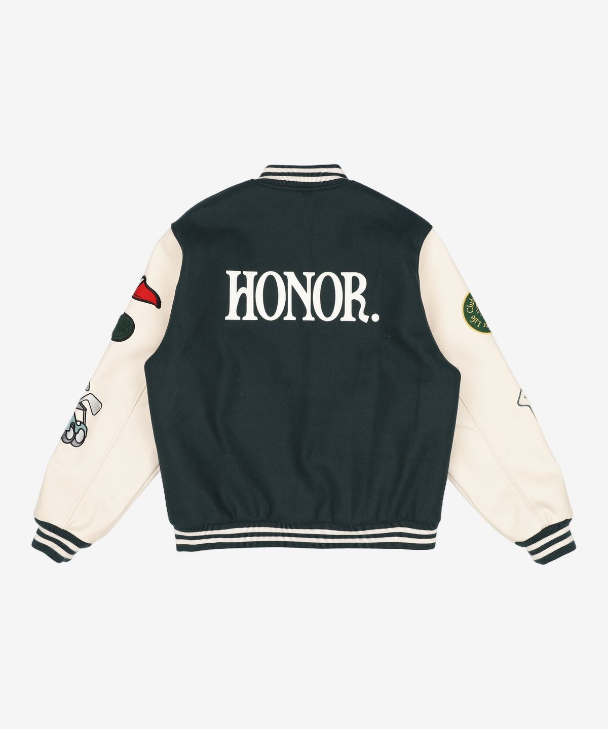 클럽액티비티(CLUBACTIVITY) Letterman Jacket Green L