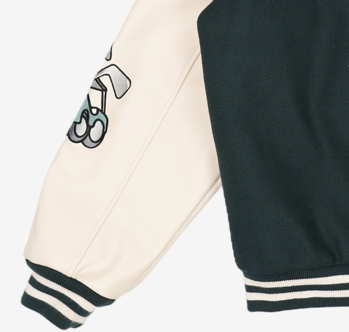 클럽액티비티(CLUBACTIVITY) Letterman Jacket Green L