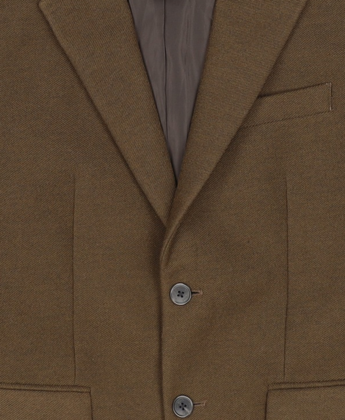 넌블랭크(NONBLANK) 세미 오버 핏 저지 블레이저_DARK BROWN M
