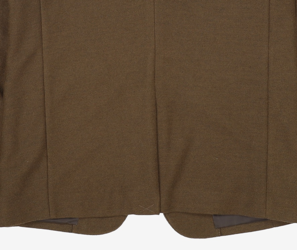 넌블랭크(NONBLANK) 세미 오버 핏 저지 블레이저_DARK BROWN M