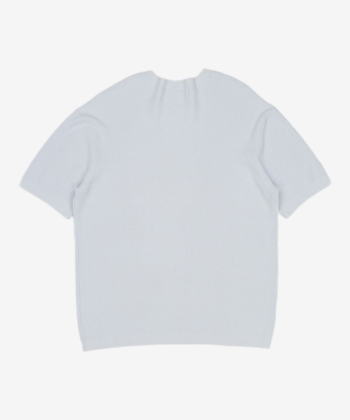 가먼트레이블(GARMENT LABLE) Shory Sleeve Waffle Knit - Sky Blue S